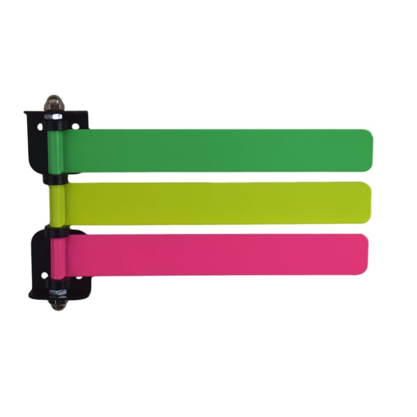 Omnimed High Visibility Neon Exam Room Flags (8", 3 Flag) 291863 - main